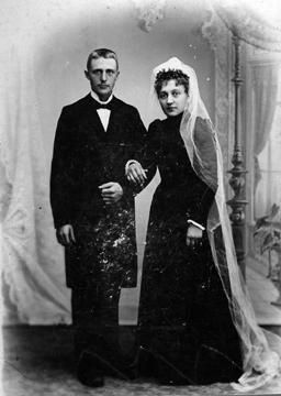 1901 Bryllupsbillede Dagmar og Emil Bigand